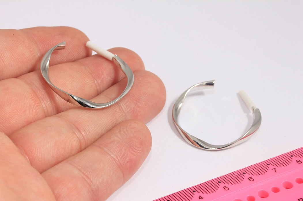 Hoop Earrings, Twisted Hoop Earrings