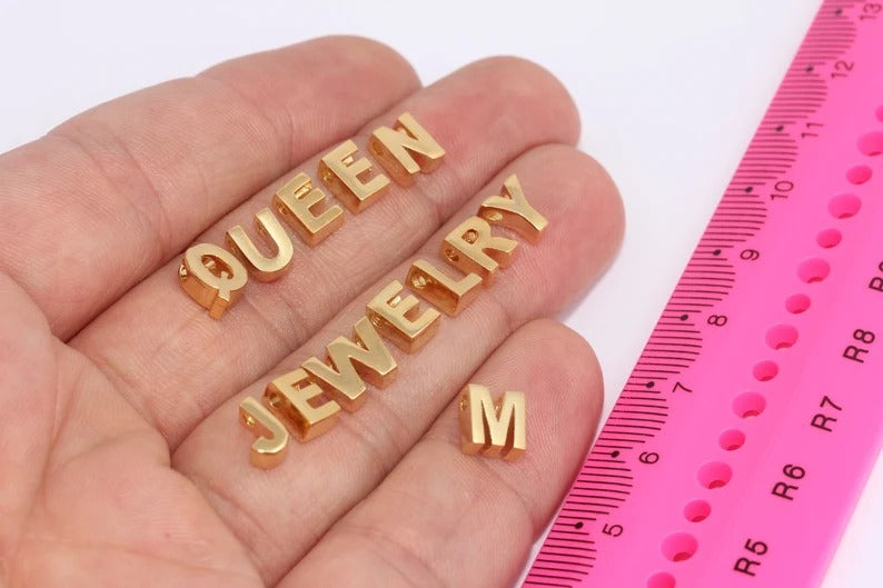 Letter Charms, Bracelet Charms