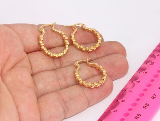 Ball Hoop Earrings