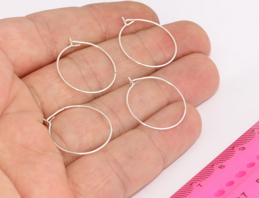 Silver Plated Hoop Earrings