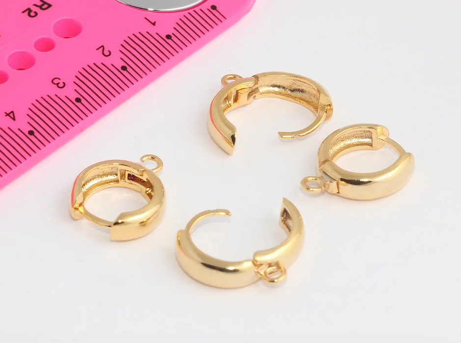 Lever Back Earrings With Loop