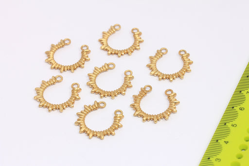 Brass Half Moon Pendant