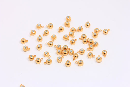 Connector Beads, Gold Spacer Beads