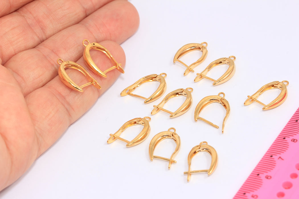 Lever Back Earrings With Loop