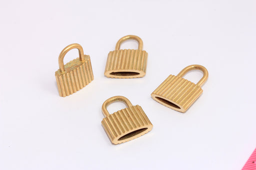 Brass Padlock Charms