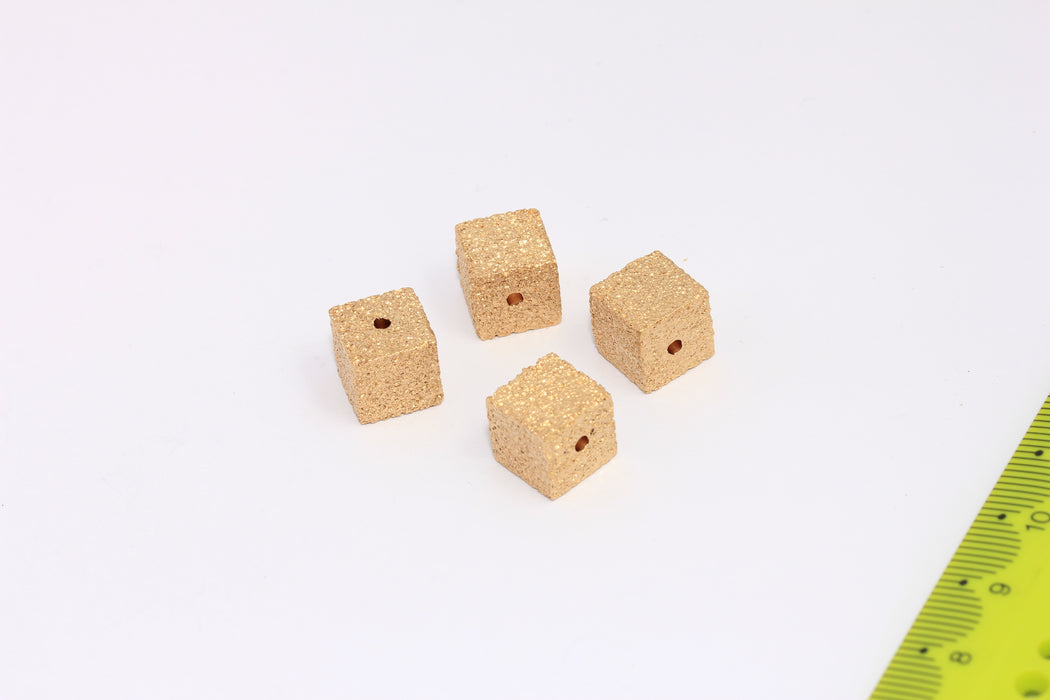 Brass Cube Beads
