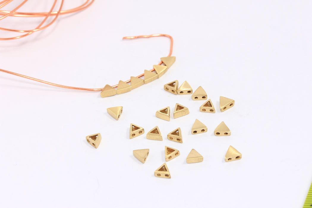Brass Triangle Charms