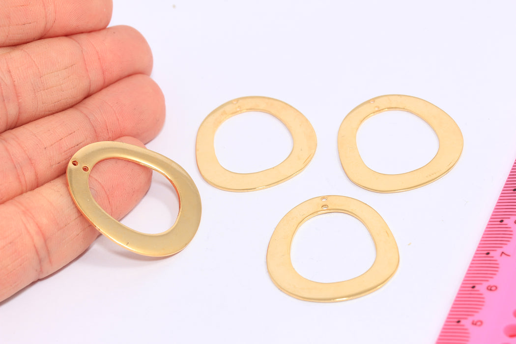 Oval Drop Charms, Earring Charm Settings