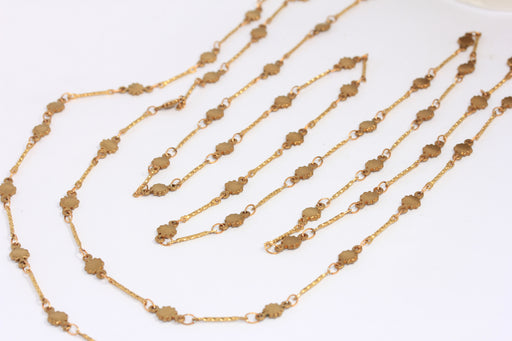 Raw Brass Sun Chain