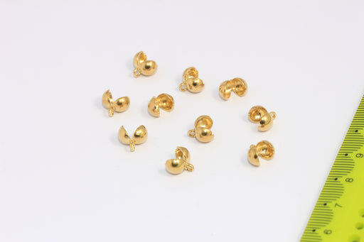 Brass Ball Chain Crimps