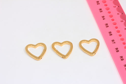Heart-Shaped Locket, Carabiner Necklace Closures