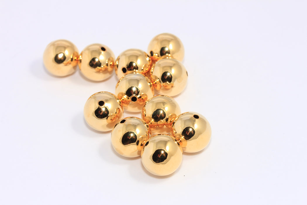Ball Hollow Spacer Beads