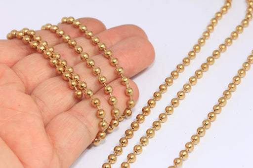 Raw Brass Ball Chain