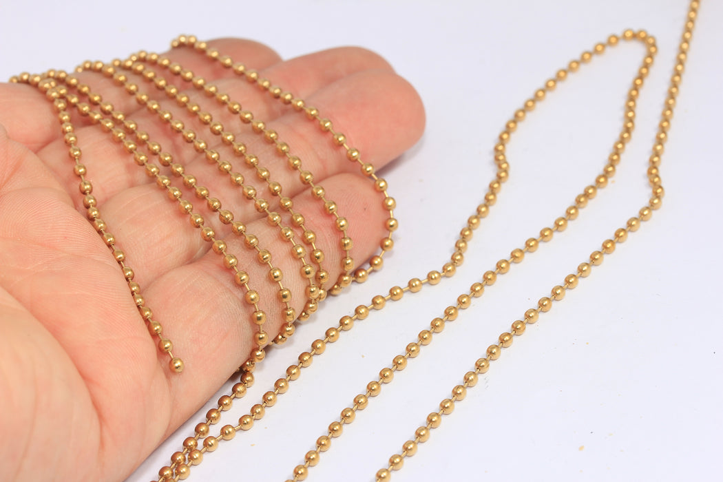 Raw Brass Ball Chain