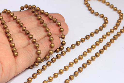 Raw Brass Ball Chain