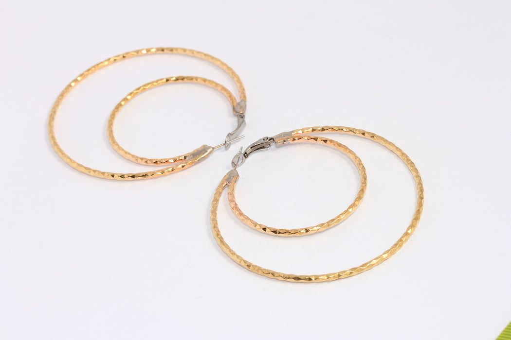 Large Hammered Hoops