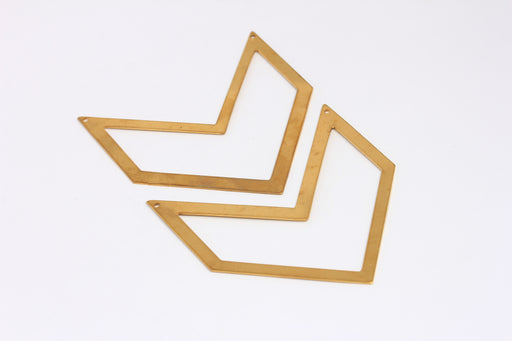 Brass Chevron Pendant