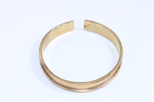 Brass Cuff Bracelet, Channel Bracelet Bangle