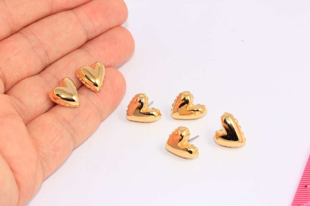 Heart Shaped Studs