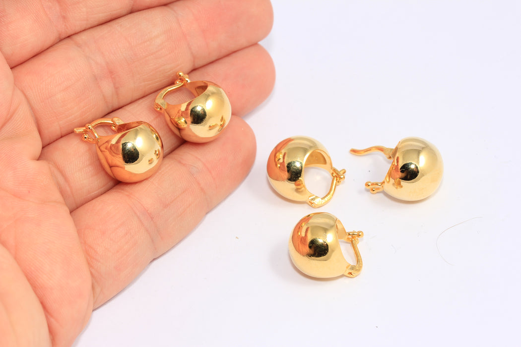 Ball Lever Back Earrings