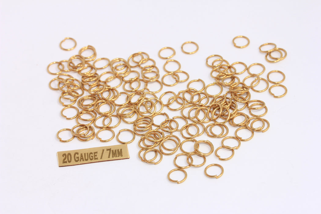 Brass Open Jump Rings