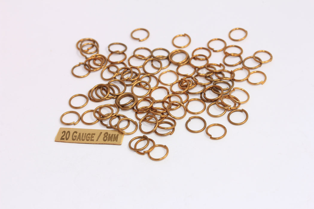 Brass Open Jump Rings