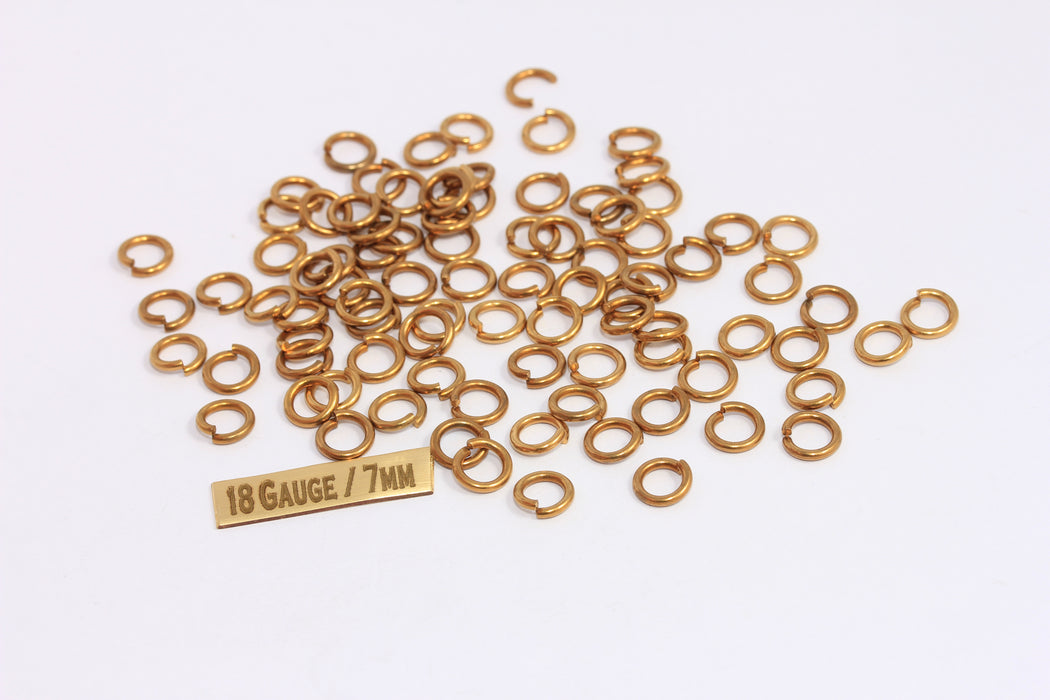 Brass Open Jump Rings