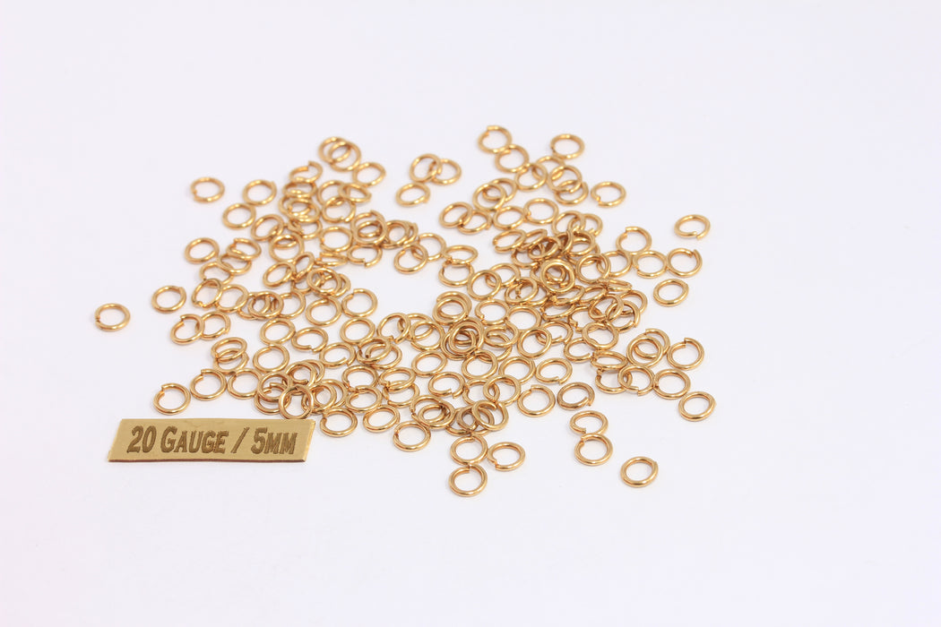 Brass Open Jump Rings