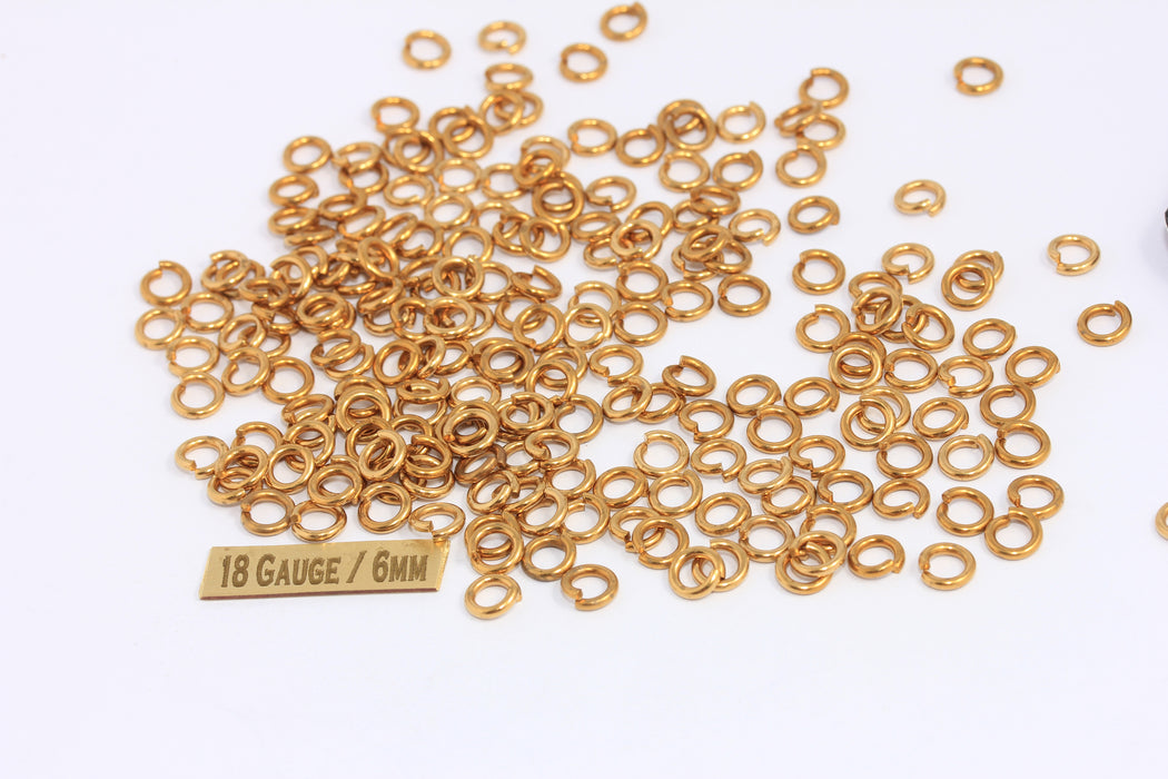 Brass Open Jump Rings