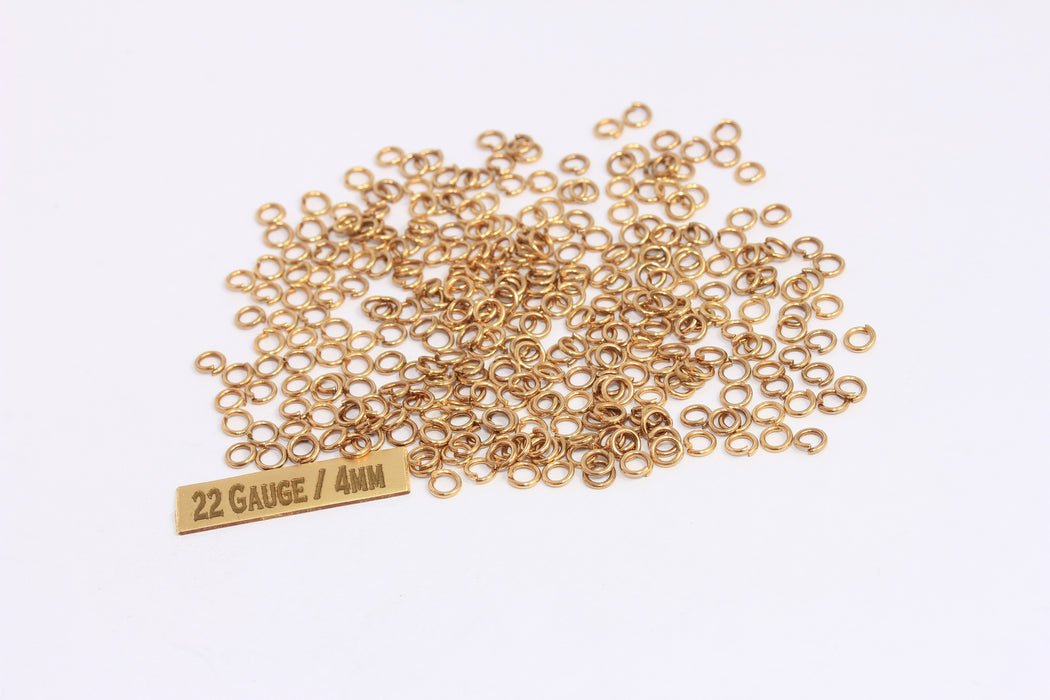 Brass Open Jump Rings