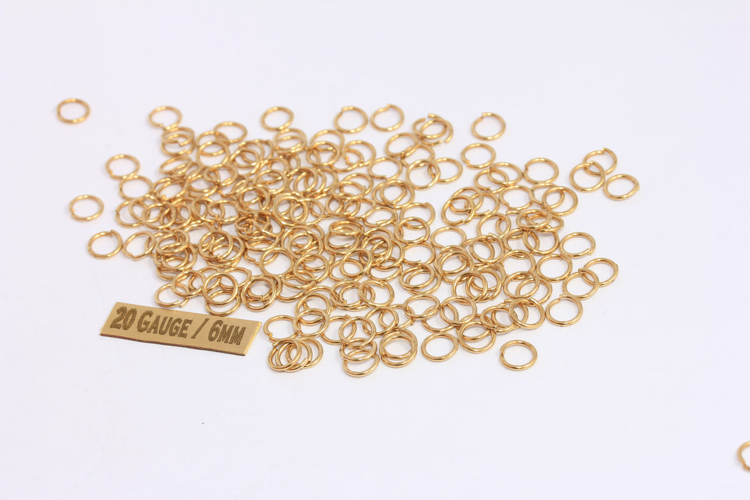 Brass Open Jump Rings
