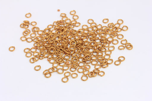 Gauge Raw Brass Jump Rings
