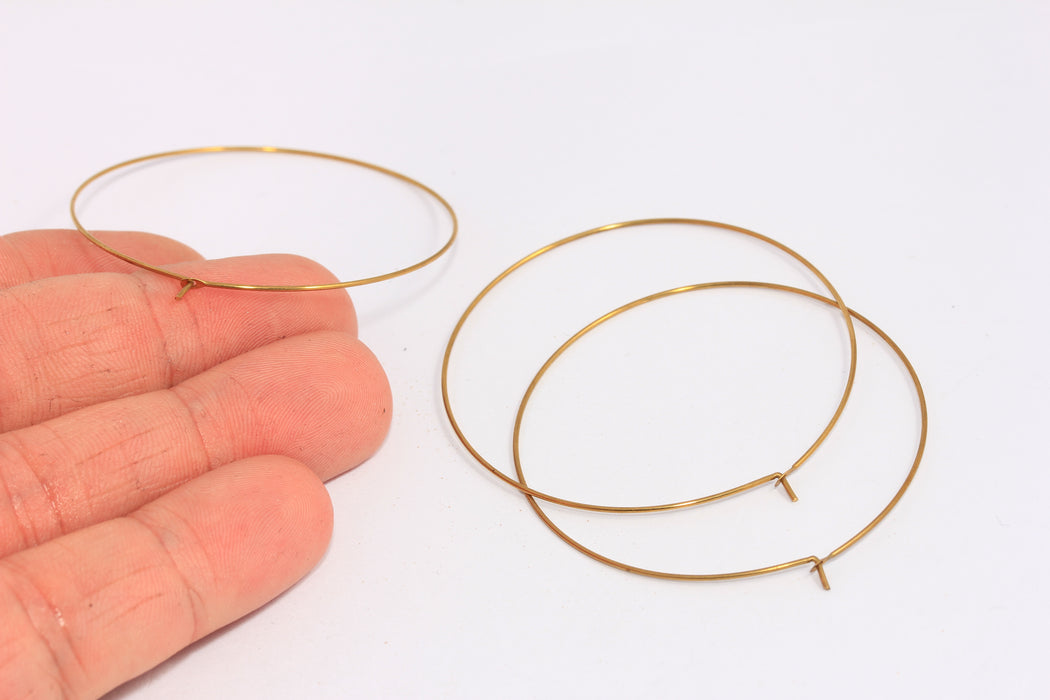 Large Ear Wire Hoops