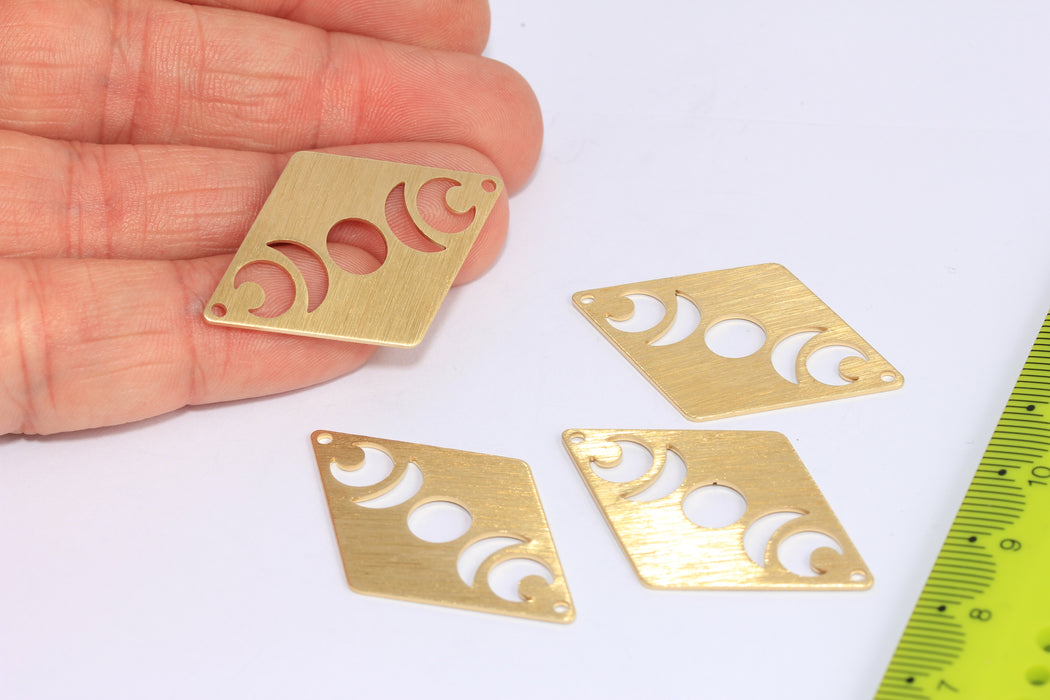 Brass Moon Phases Charm