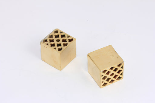 Brass Cube Charms