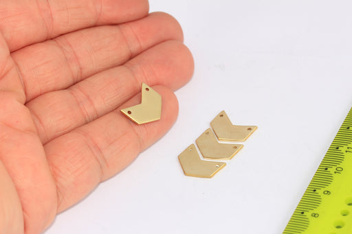 Brass Chevron Charms
