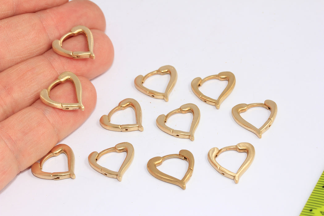 Lever Back Heart Earrings