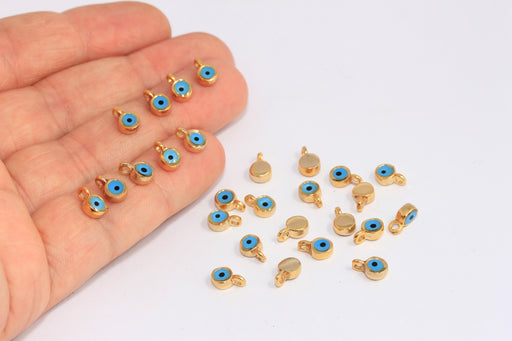 Blue Enamel Evil Eye