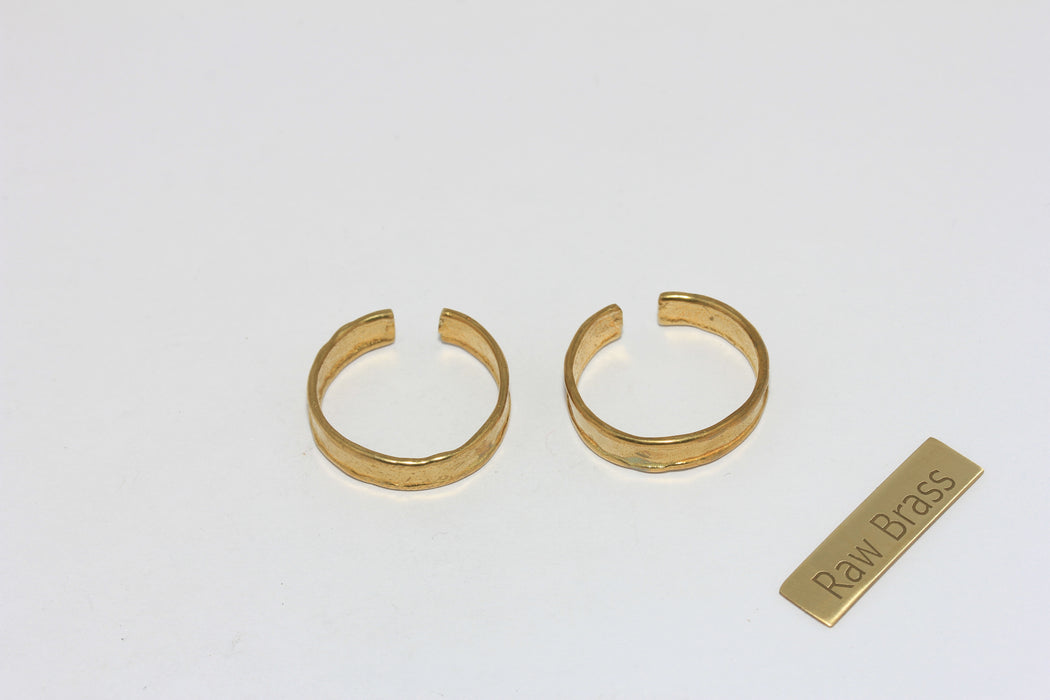 Hammered Flat Rings, Band Rings
