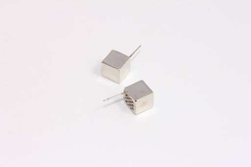 Cube Earrings, Cube Stud Earrings