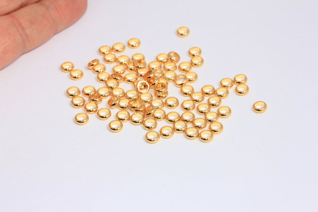 Ring, Gold Spacer Beads