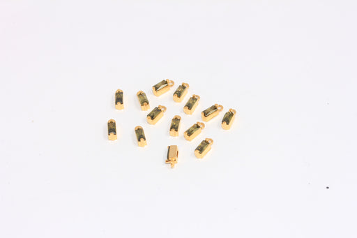 Shiny Gold CZ Drop Beads