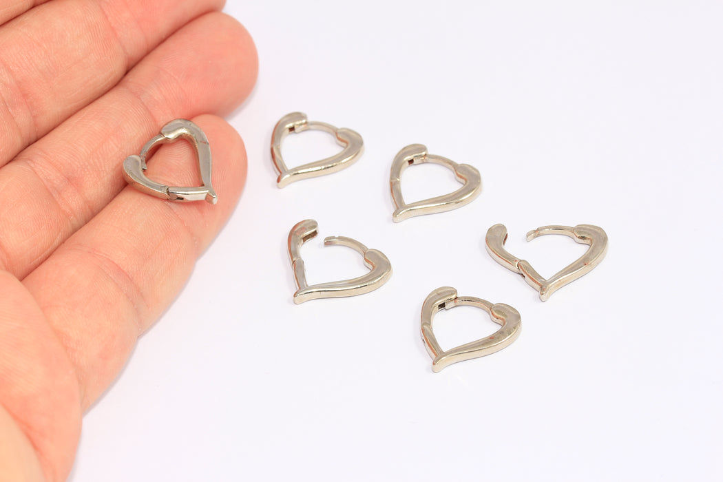 Heart Earrings, Lever Back Heart Shaped Earrings
