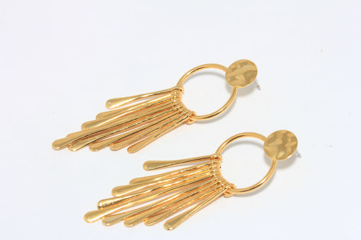 Long Drop Earrings, Drop Hoop Earrings