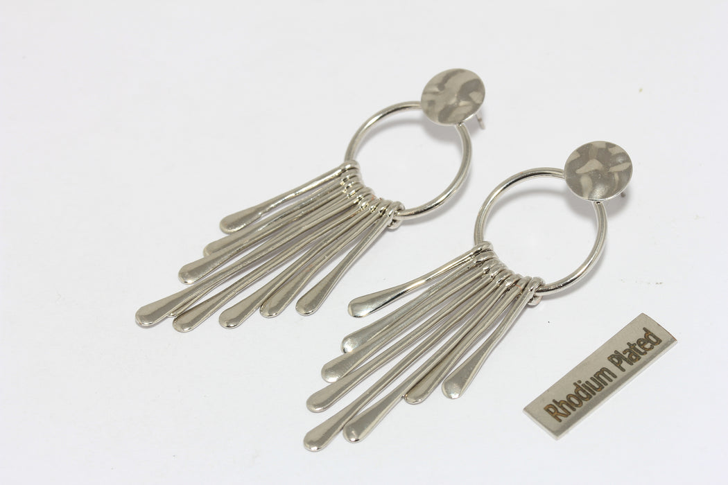 Long Drop Earrings, Drop Hoop Earrings