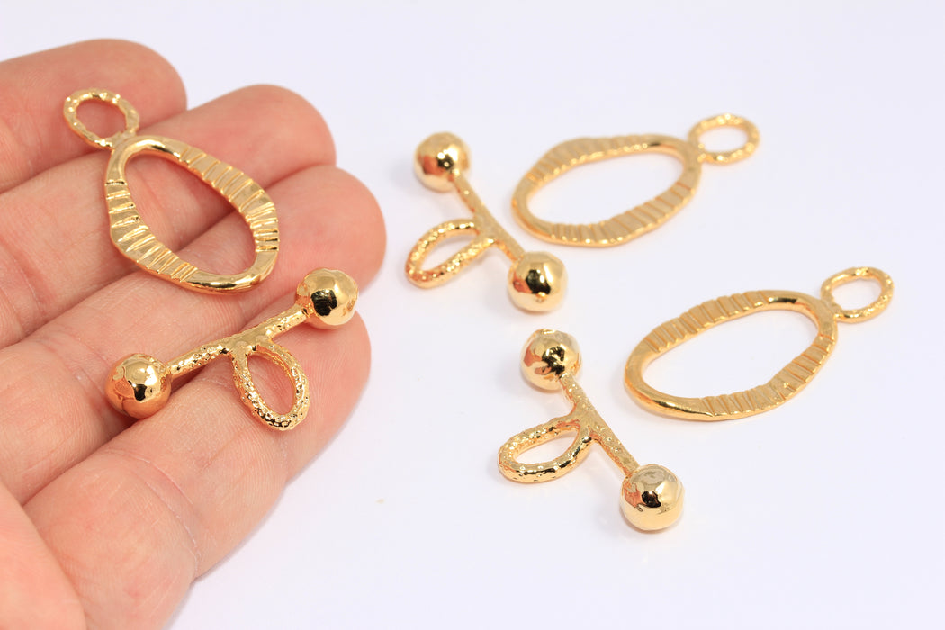 Shiny Gold Toggle Clasp