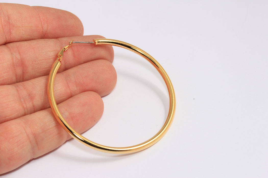 Earring Hoops, Thick Gold Hoop Earrings