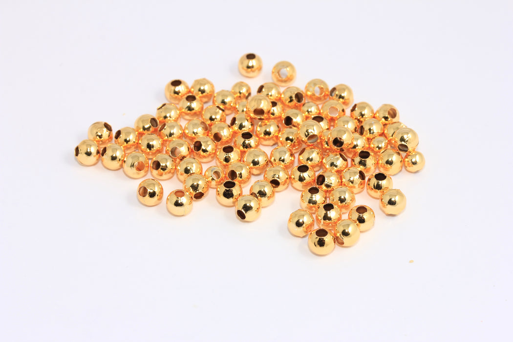 Gold Spacer Ball Beads