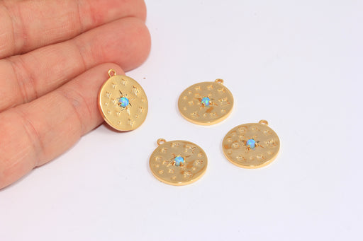 Shiny Gold Star Medallion