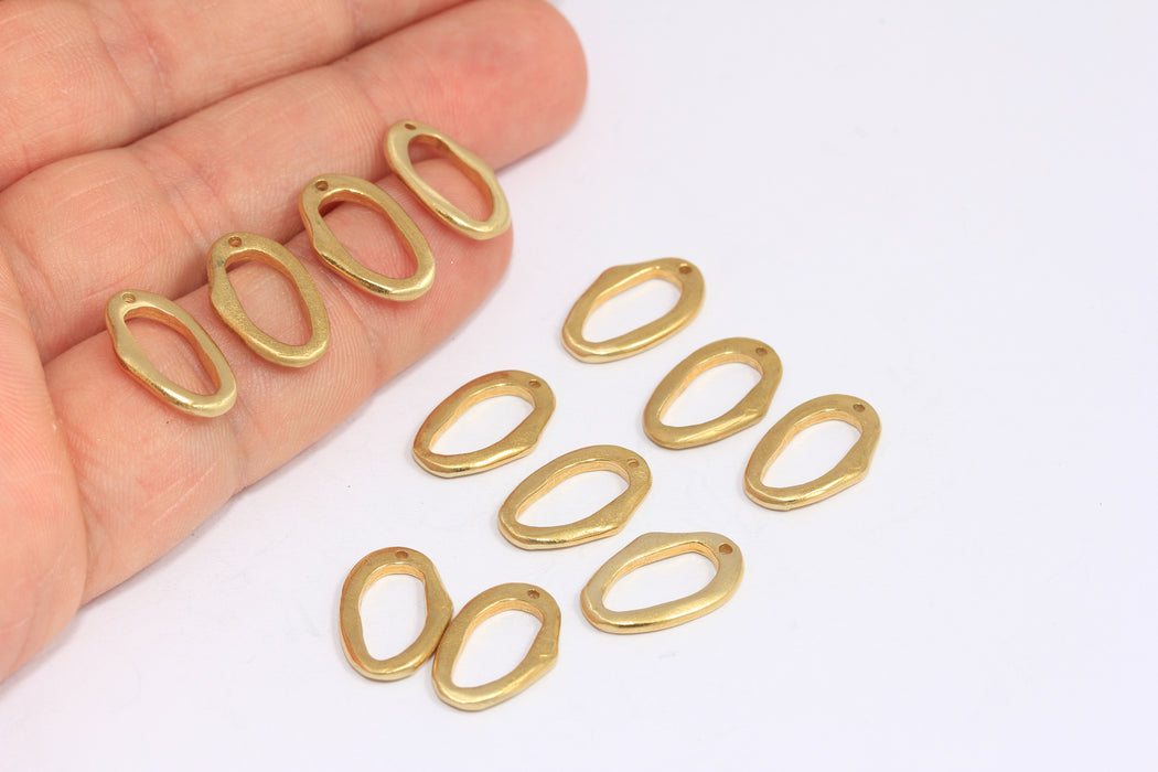 Brass Oval Charms